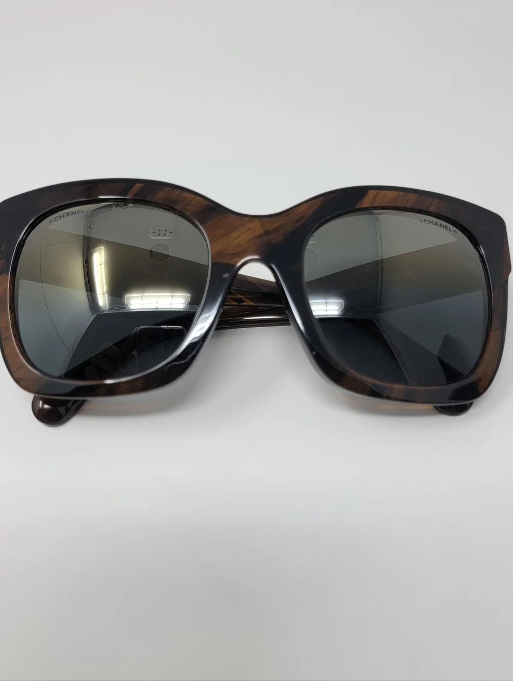 Chanel Interlocking CC Logo Square Tortoise Sunglasses 53□23 140 - Picture 8 of 10